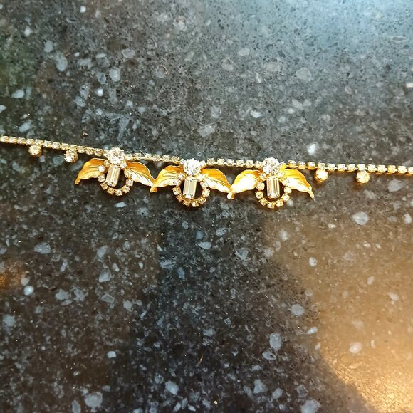 Vintage choker with crystals - Picture 3 of 8
